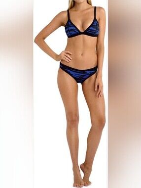 Seafolly Fast Lane Scuba Triangle Bikini Set, VGUC, Size 6